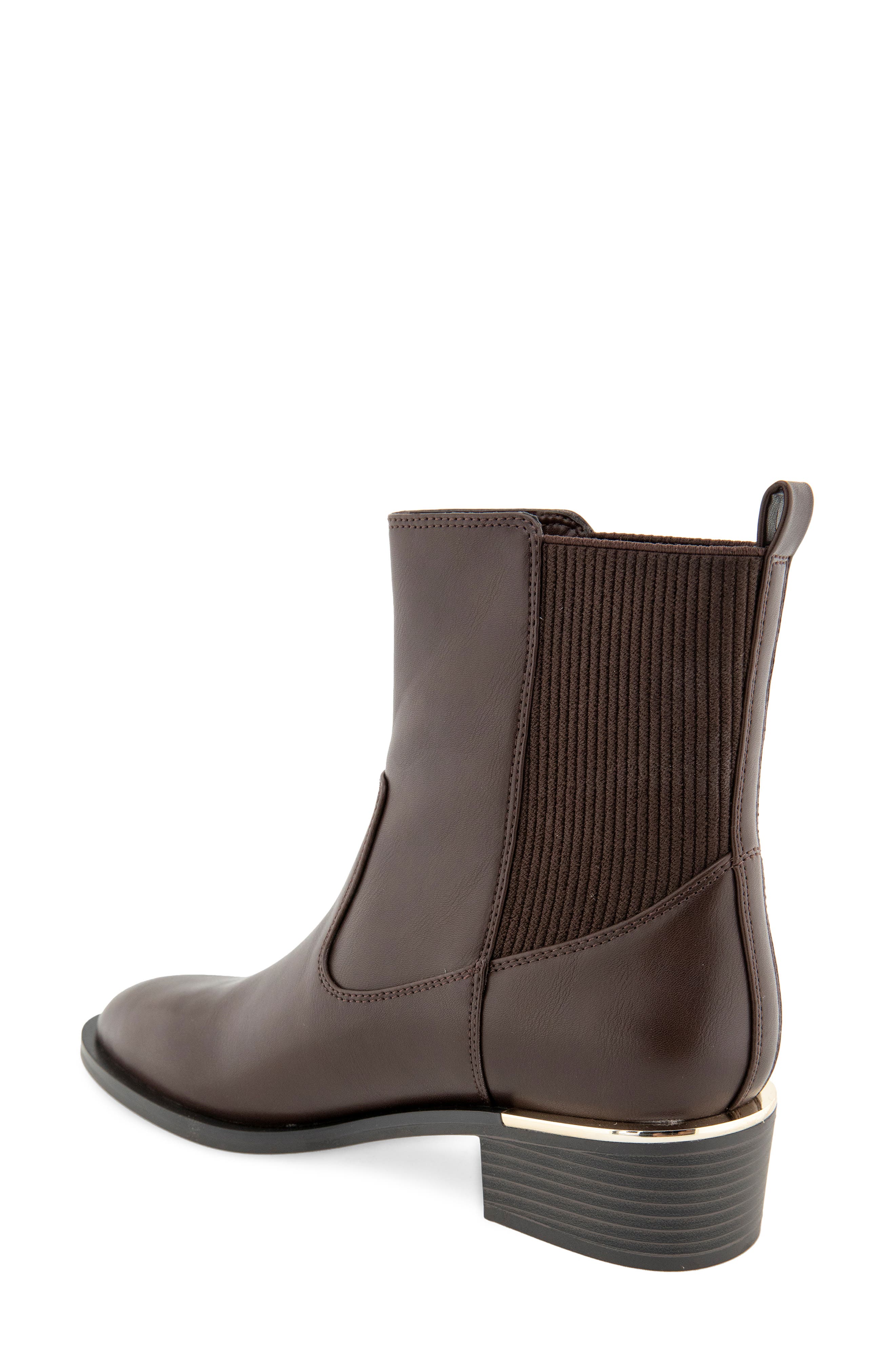 Franca Faux Leather Chelsea Bootie, Alternate, color, DARK ESPRESSO
