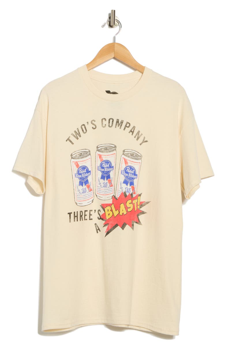 Philcos Pabst Two's Company Graphic T-Shirt, Alternate, color, Natural