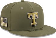 New Era Men's New Era  Olive Texas Rangers 2026 Armed Forces Day 9FIFTY Snapback Hat