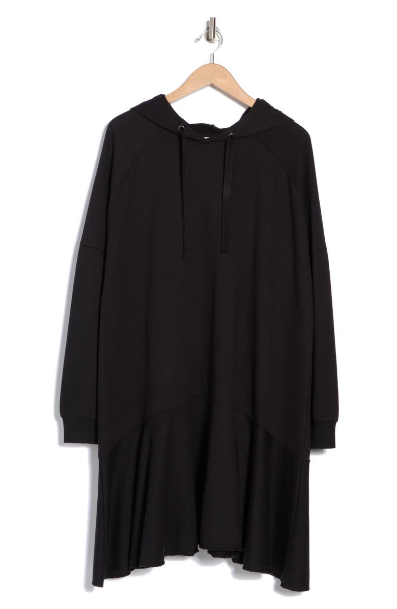 Caslon<sup>®</sup> Long Sleeve Flounce Hem Hoodie Dress, Alternate, color, 