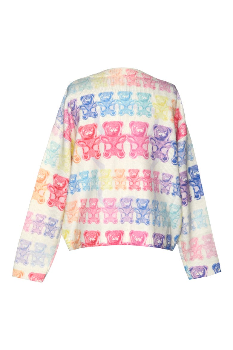Kids' Gummy Bear Sweater, Alternate, color, WHITE MULTI
