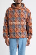 PLEASURES Mystic Flannel Poncho Hoodie
