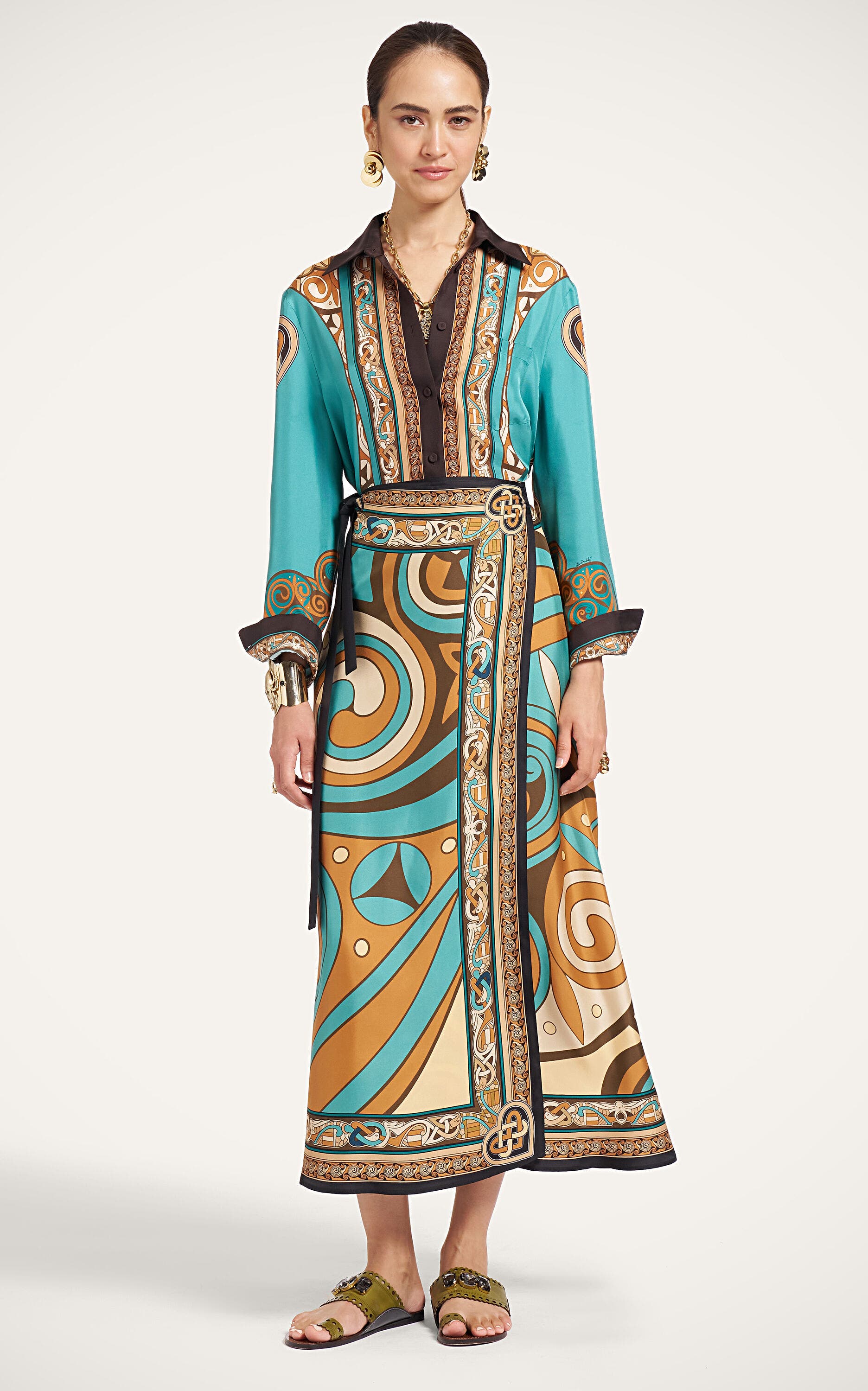 selected Kells Swirl Placée Camel