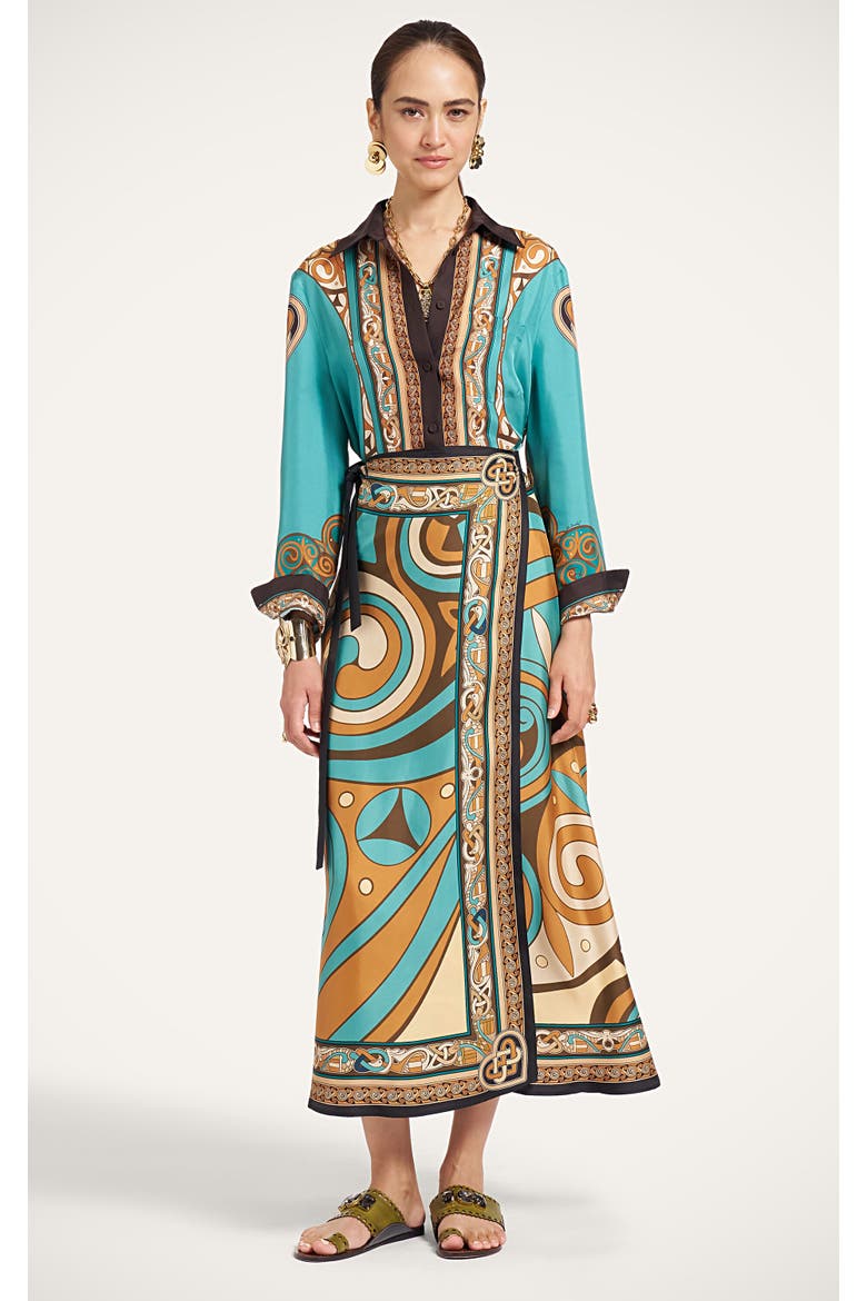 Sarong Skirt, Main, color, Kells Swirl Placée Camel
