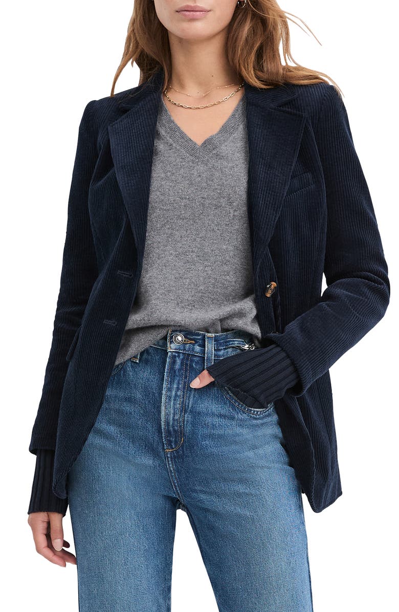 Favorite Daughter The Cord City Blazer, Main, color, Navy