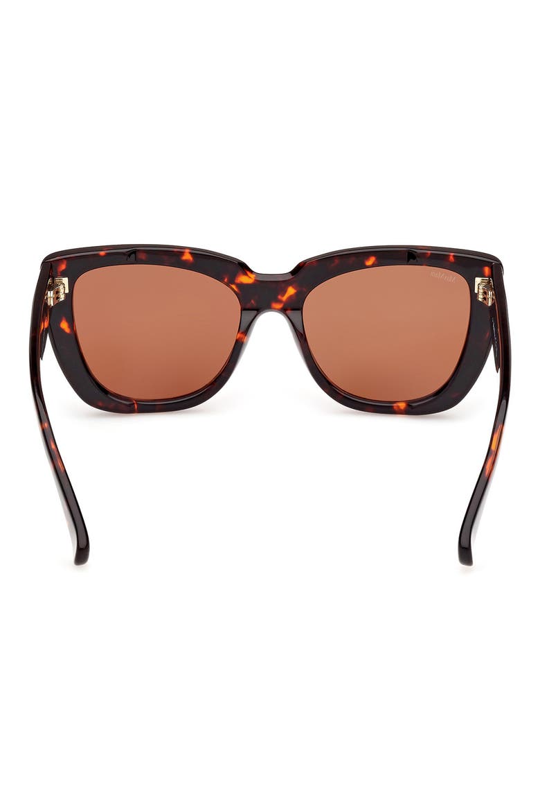 Glimpse4 54mm Polarized Cat Eye Sunglasses, Alternate, color, DARK HAVANA / BROWN