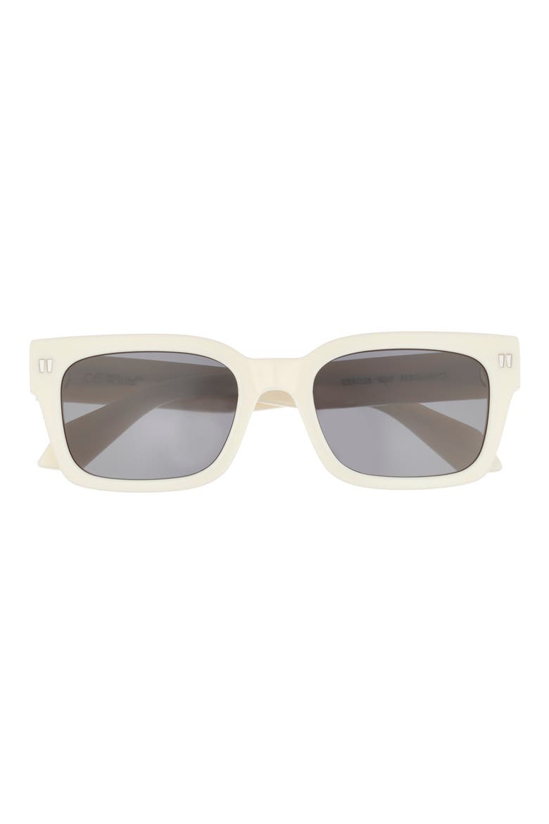 Midland 53mm Square Sunglasses, Main, color, OFF WHITE/ DARK GREY