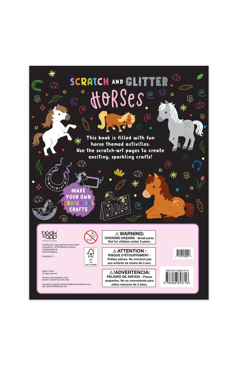 book 'n' app pApplishing house Scratch & Glitter Activity Book, Alternate, color, Multicolored