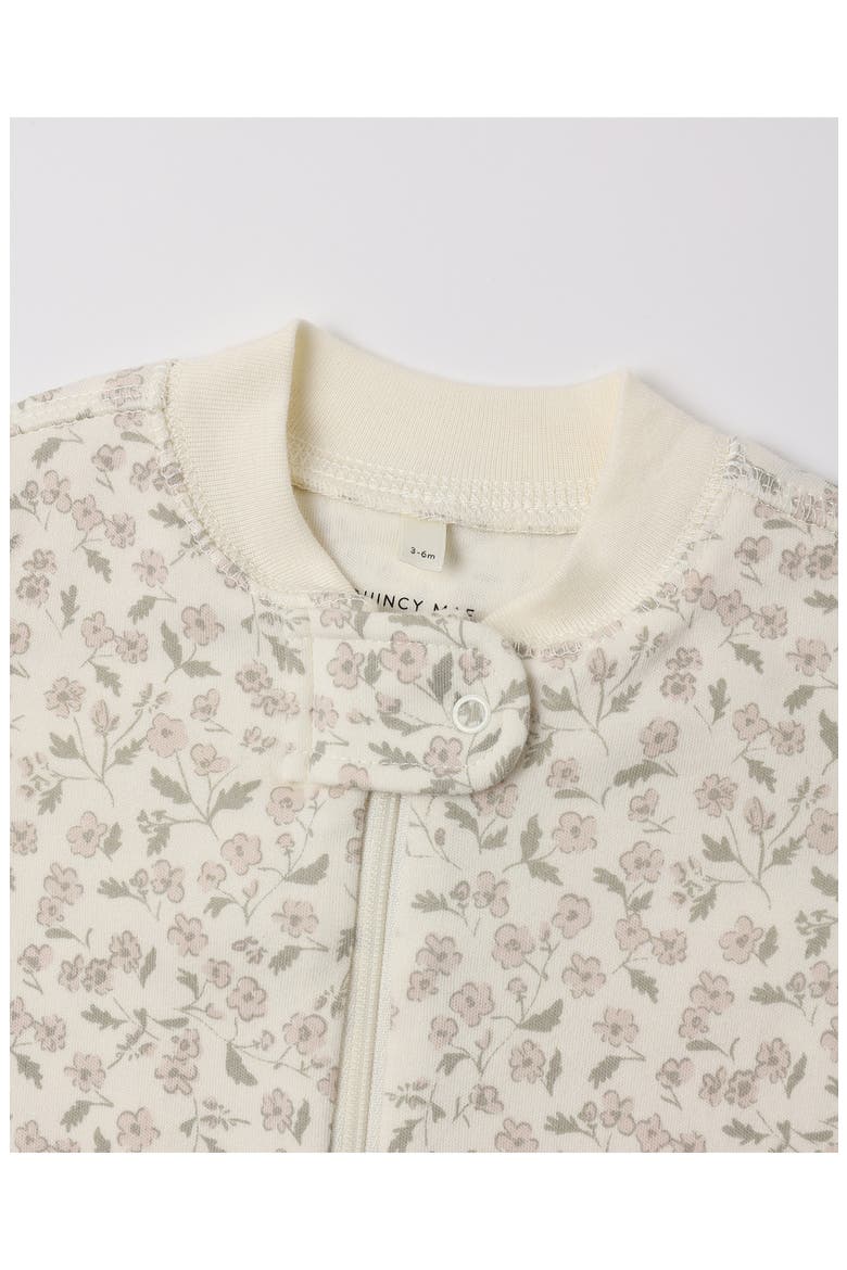 Kids' Zip Long Sleeve Sleeper Footie, Alternate, color, IVORY