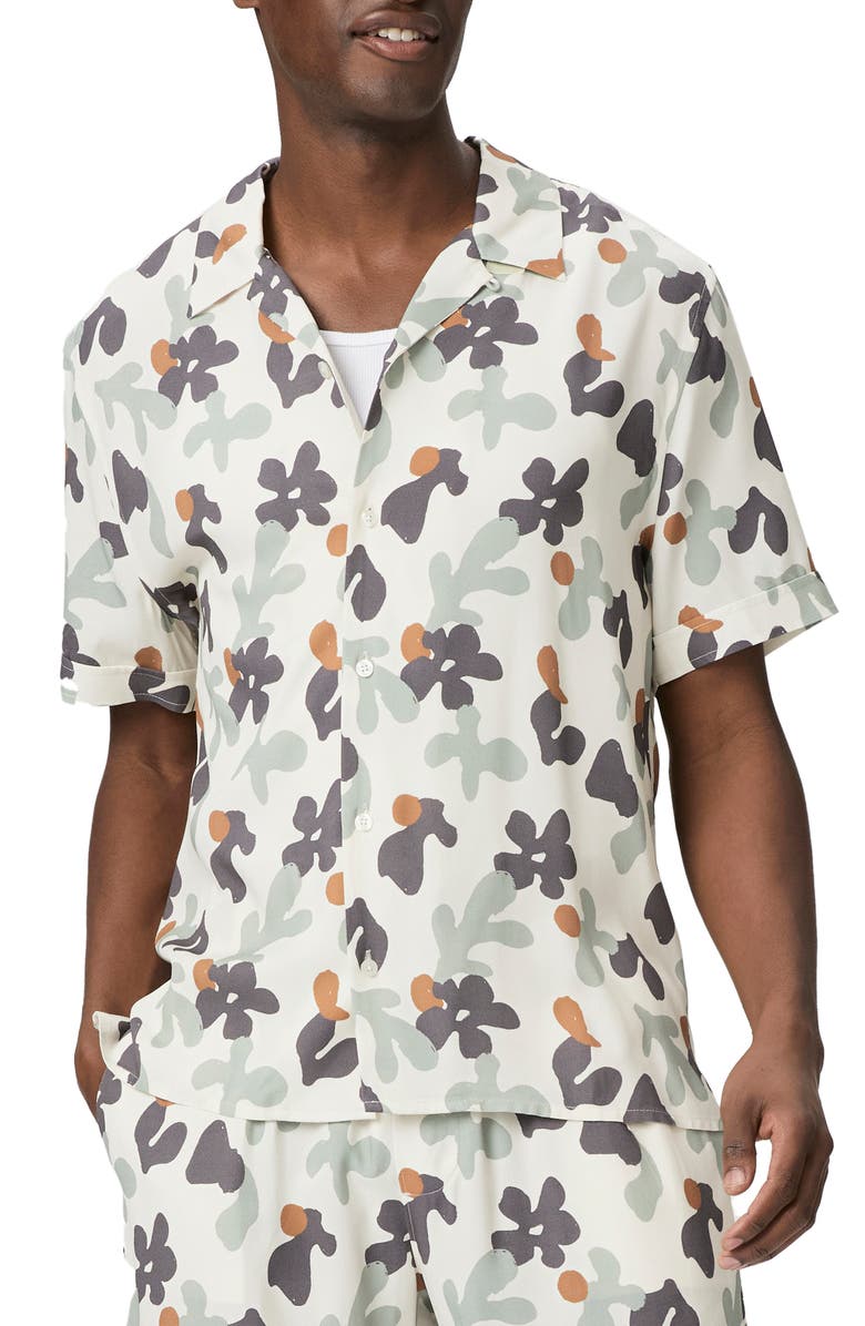 PAIGE Landon Short Sleeve Button-Up Shirt, Main, color, 