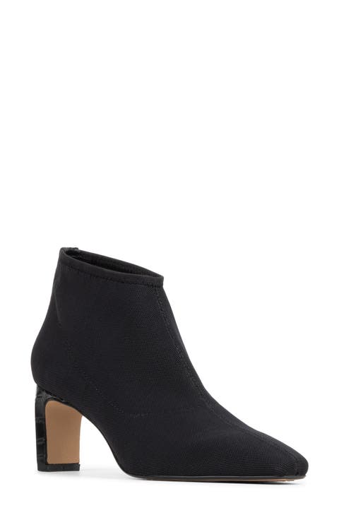 Birdee Croc Embossed Trim Bootie