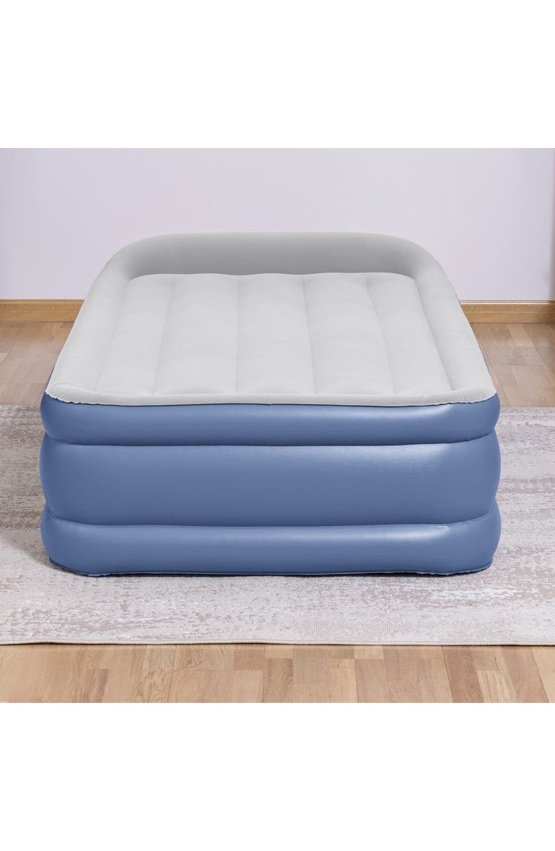 Bestway Tritech 18" Twin Air Mattress with Built-in AC Pump & Antimicrobial Coating, Alternate, color, Multicolored
