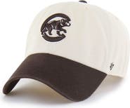 '47 Men's '47  Natural/Brown Chicago Cubs Two-Tone Fashion Clean Up Adjustable Hat