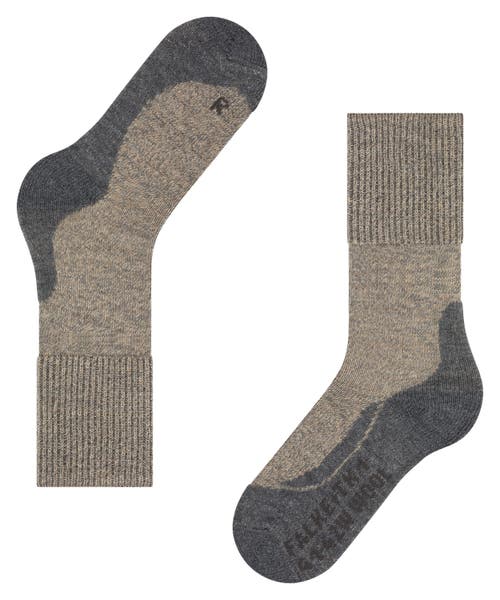 Falke Tk1 Adventure Wool Hiking Socks In Brown