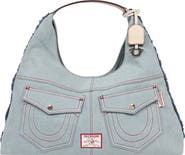 True Religion Arden Contrast Stitch Hobo Bag