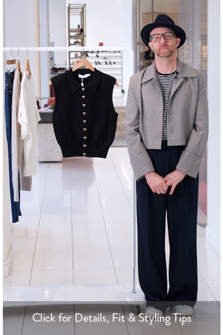 Kori Collared Cotton Sweater Vest video