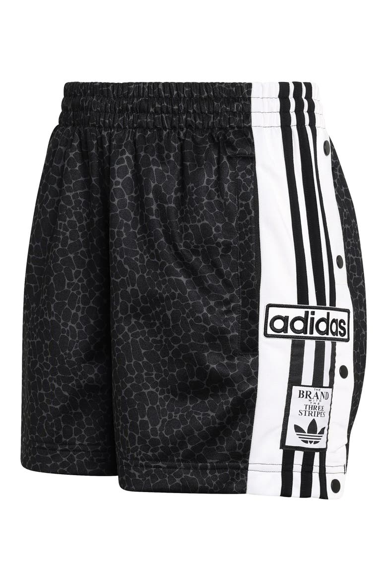 Print Adibreak Shorts, Alternate, color, BLACK/ GREY SIX