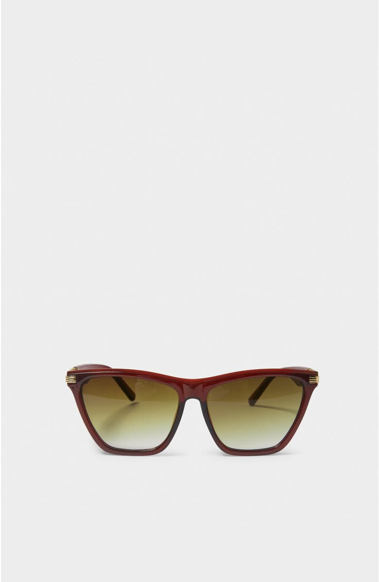 Katie Loxton Marbella Sunglasses, Main, color, Chocolate