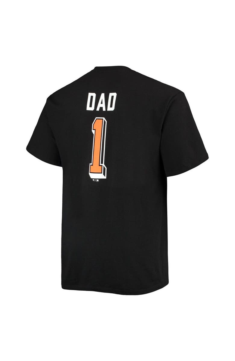 PROFILE Men's Black San Francisco Giants Big & Tall Father's Day #1 Dad T-Shirt, Alternate, color, Black