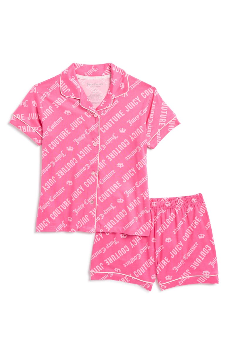 Juicy Couture Kids' Rad Rose Notch Pajamas, Main, color,