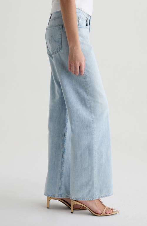 Ag Adria Low Rise Wide Leg Jeans In Sunfaded In Blue