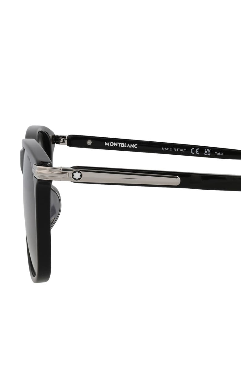 Montblanc 56mm Square Sunglasses, Alternate, color,