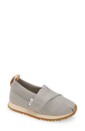Toms Kids' Knit Alpargata In Gray