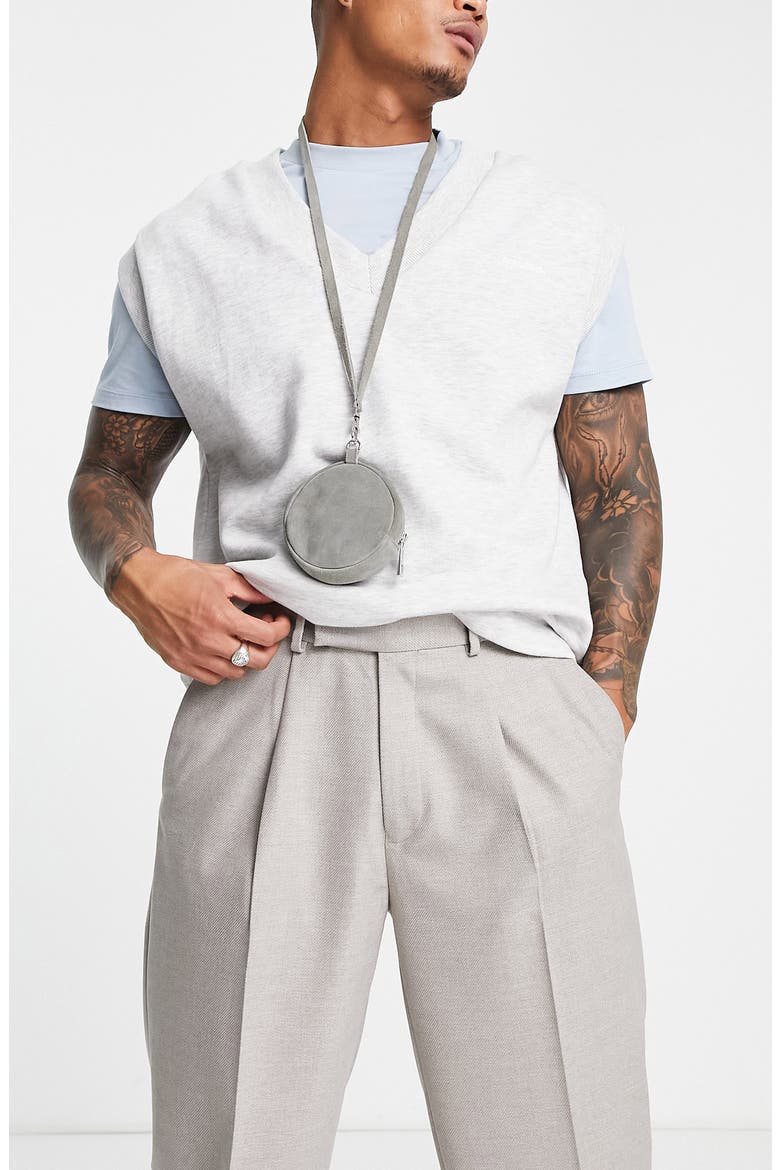Oversize Tapered Trousers, Alternate, color, GREY