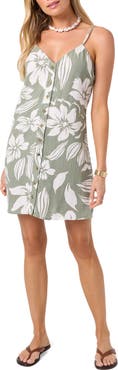 O'Neill Atlee Floral Button-Up Minidress