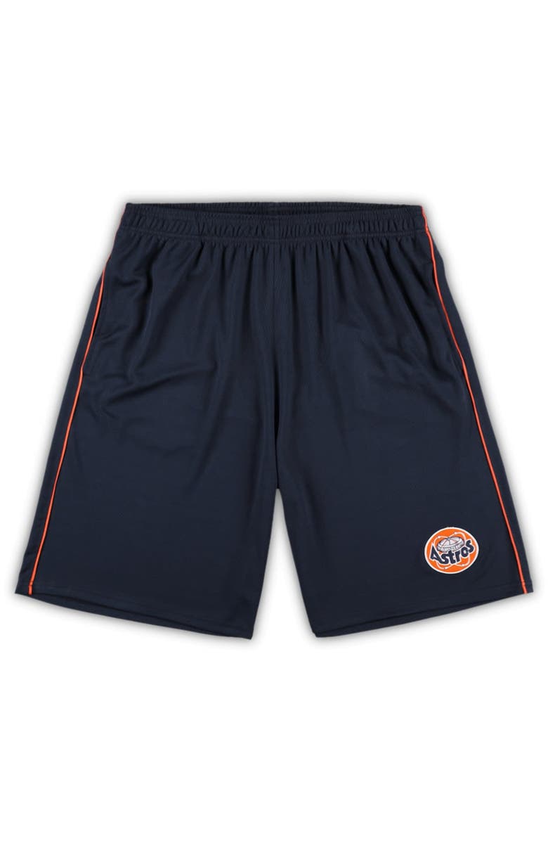 PROFILE Men's Profile Navy Houston Astros Big & Tall Mesh Shorts, Alternate, color, Navy