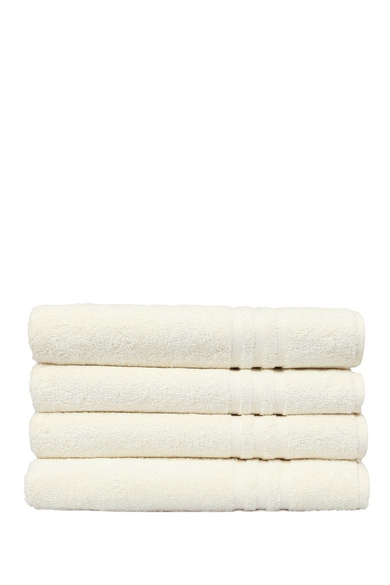 Denzi Bath Towels - Set of 4 - Cream, Main, color, CREAM
