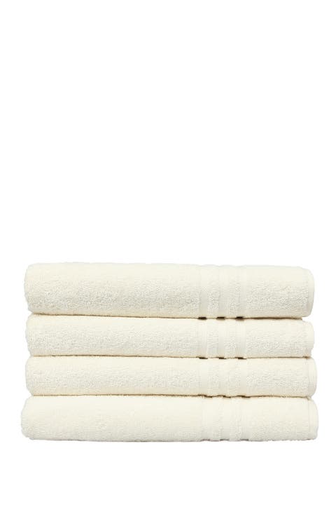 Denzi Bath Towels - Set of 4 - Cream