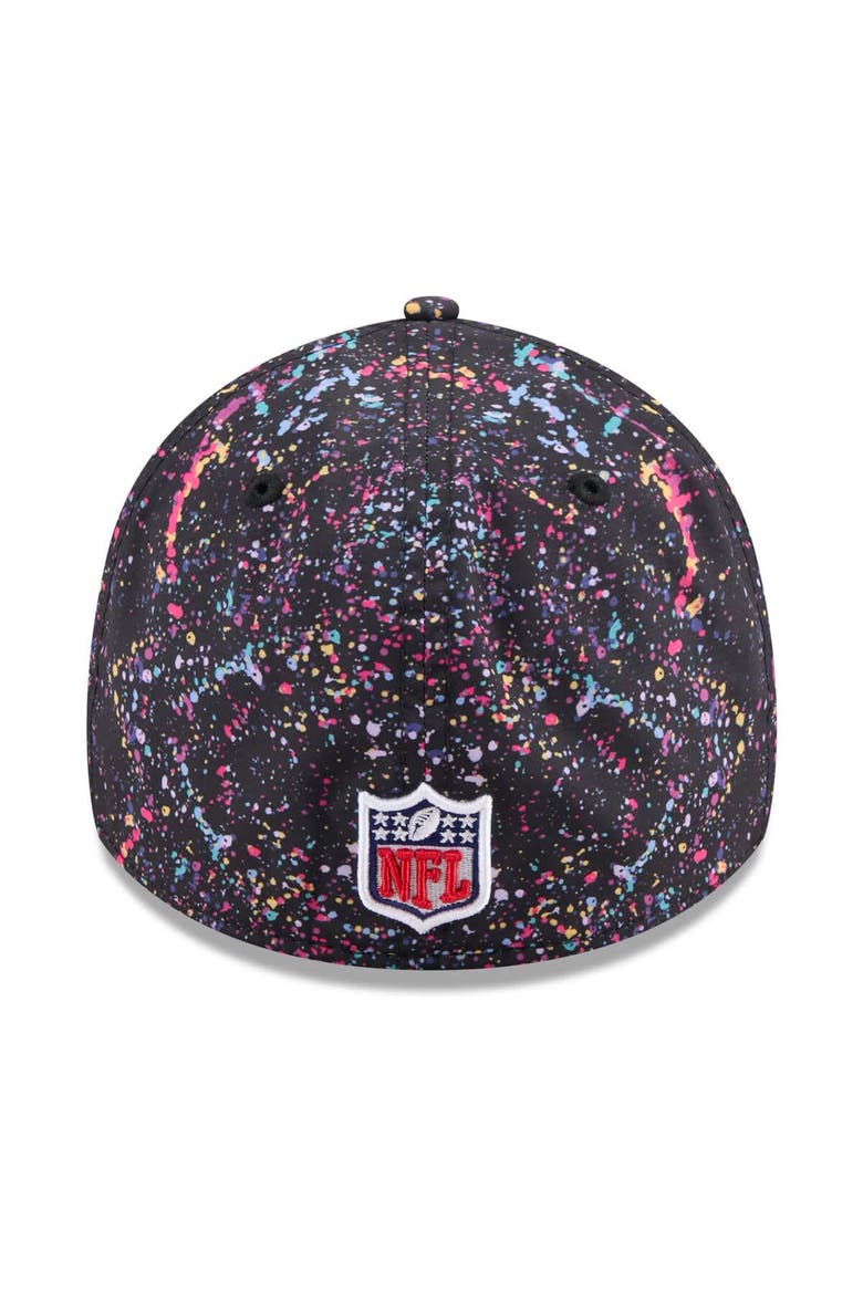 Men's New Era  Black Las Vegas Raiders 2025 NFL Crucial Catch 39THIRTY Flex Hat, Alternate, color, Black