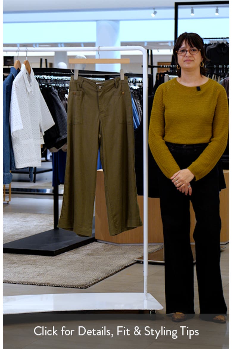 Patch Pocket Crop Wide Leg Pants video