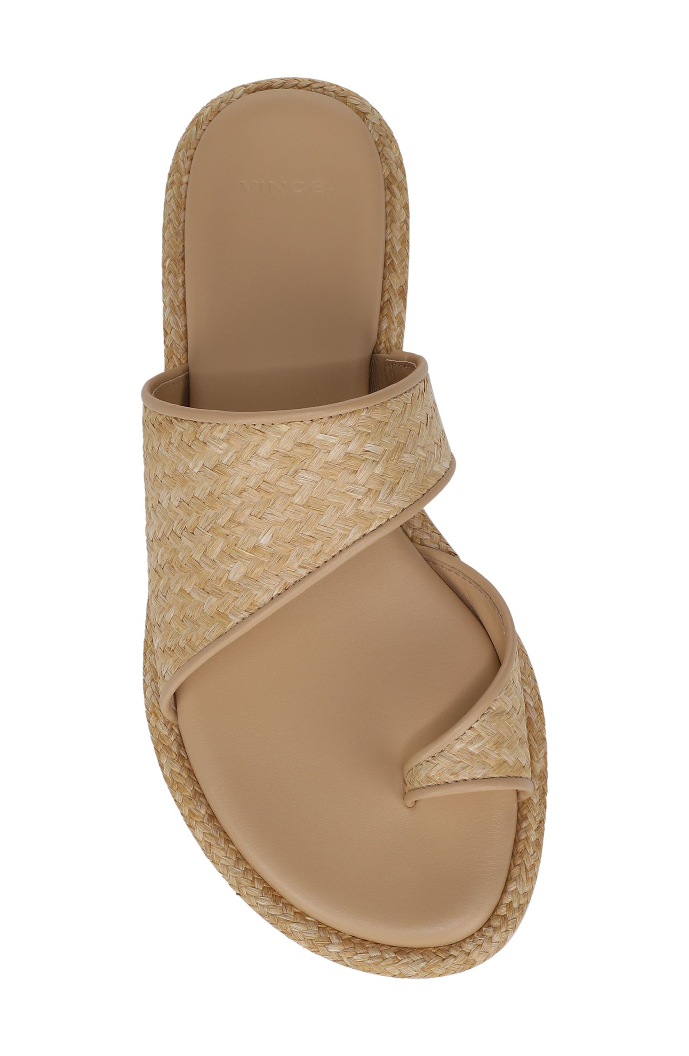 Vince Lukas Slide Sandal, Alternate, color, Toasted Wheat