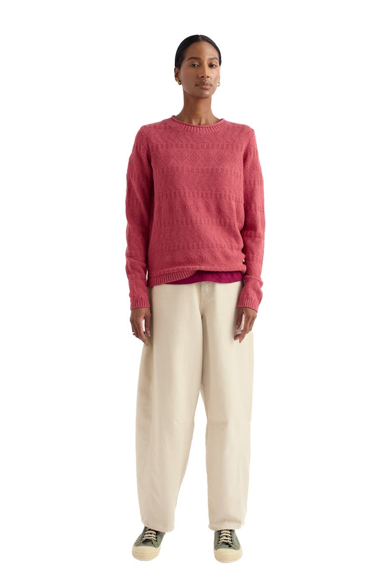 Seasalt Cornwall Kinter Organic Cotton Crewneck Sweater, Alternate, color, Knit Melange Echinacea