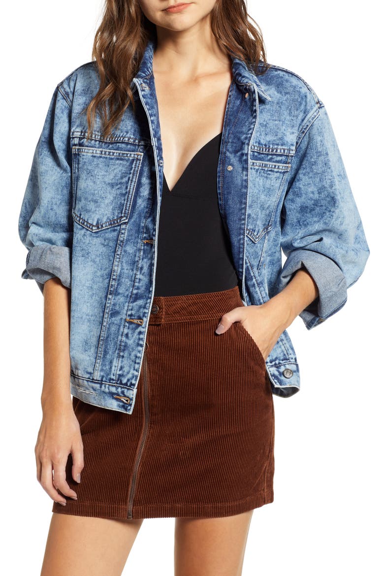 Union Bay Warren Denim Jacket, Main, color, UB BLUE