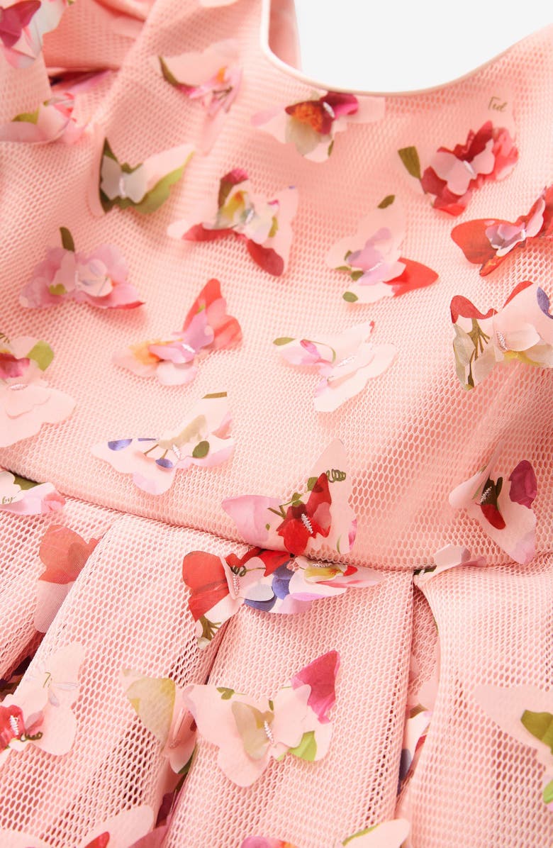 Baker by Ted Baker Kids' Appliqué Puff Sleeve Party Dress, Alternate, color,