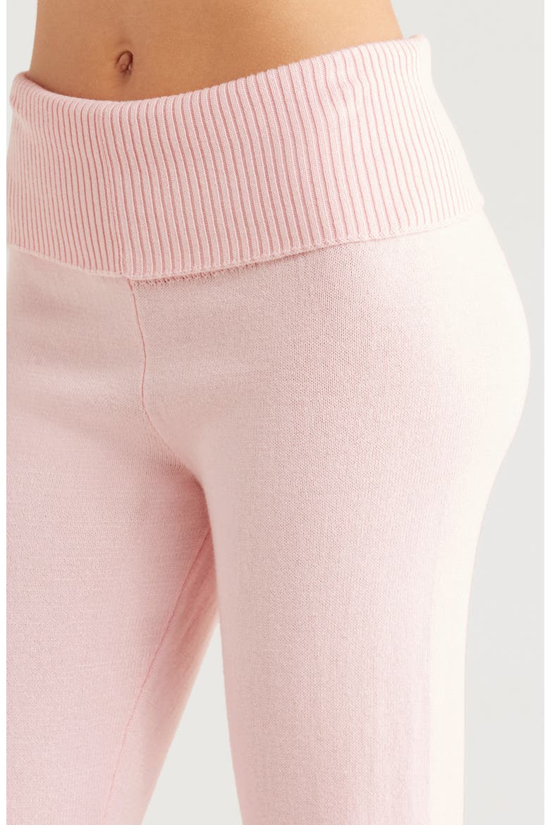 Barre Foldover Wide Leg Pants, Alternate, color, BALLERINA