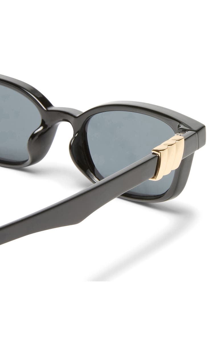 Le Specs Confidential 51mm Rectangular Sunglasses, Alternate, color, Black/ Smoke Mono