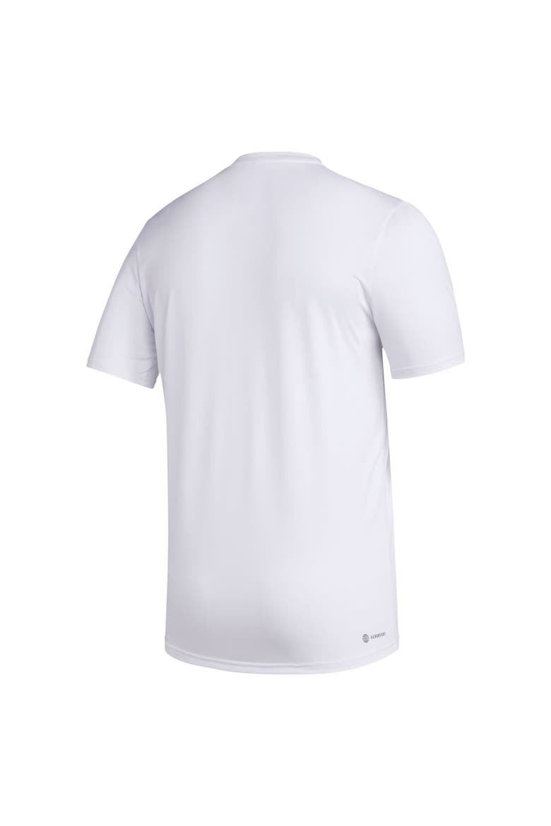 Men's adidas White Texas A&M Aggies Primary Locker Logo Pre-Game AEROREADY T-Shirt, Alternate, color, White