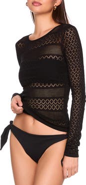 Susana Monaco Pointelle Sweater