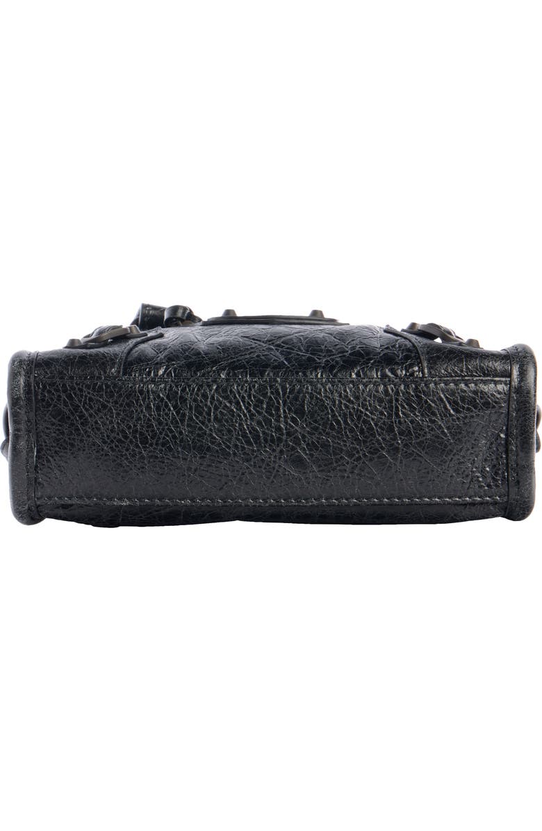 Balenciaga Nano Le City Leather Convertible Crossbody Bag, Alternate, color, 1000 Black