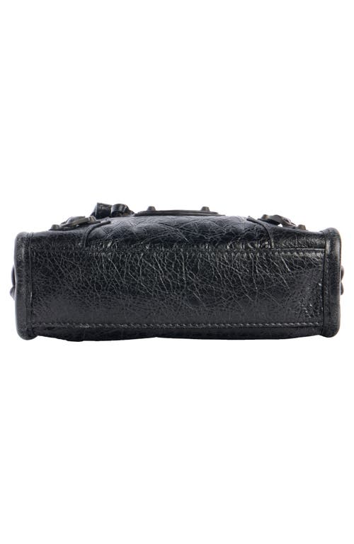 Balenciaga Nano Le City Leather Convertible Crossbody Bag In Black