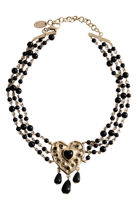 Beaded Heart Necklace