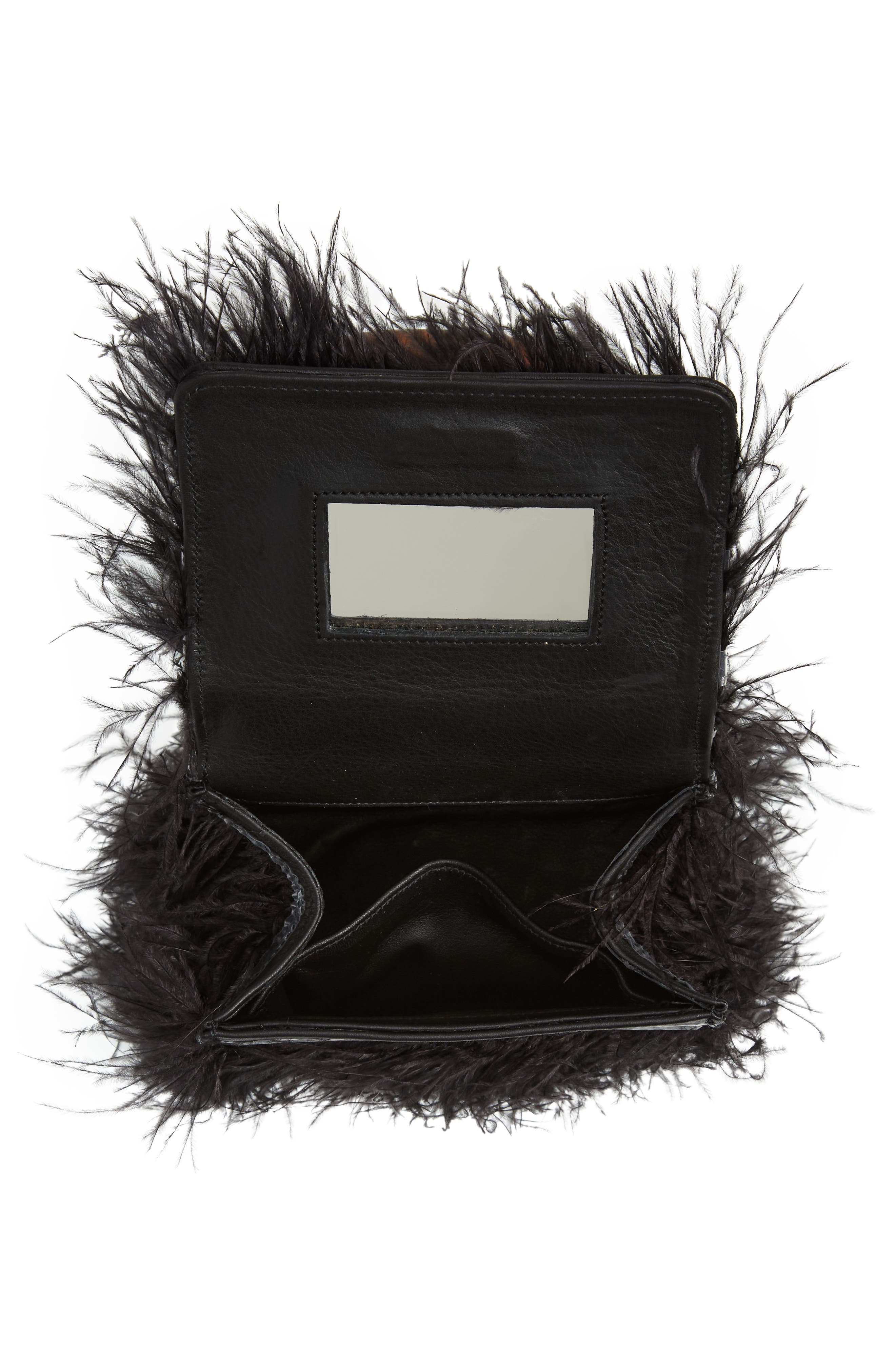 Brother Vellies Nile Feather Handbag, Alternate, color, 