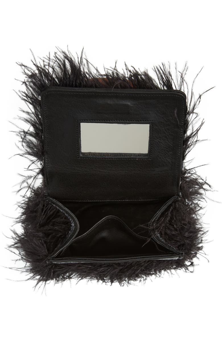 Brother Vellies Nile Feather Handbag, Alternate, color,