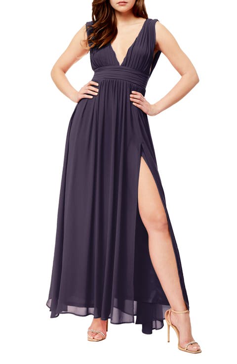 Love by Design Athen Plunging V-Neck Maxi Dress