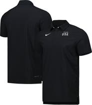 Nike Men's Nike Black/White Team USA Coaches Performance Polo