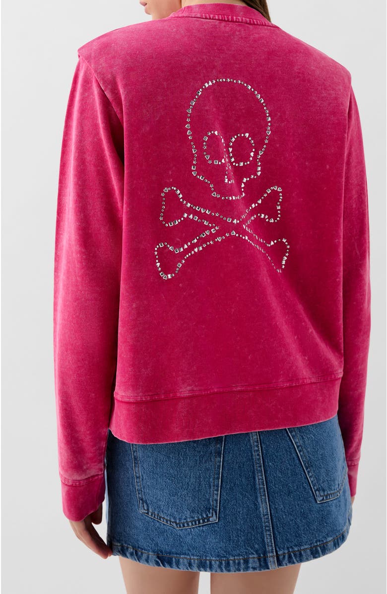 Scalpers Padded Marble Sweater, Alternate, color, Fucsia